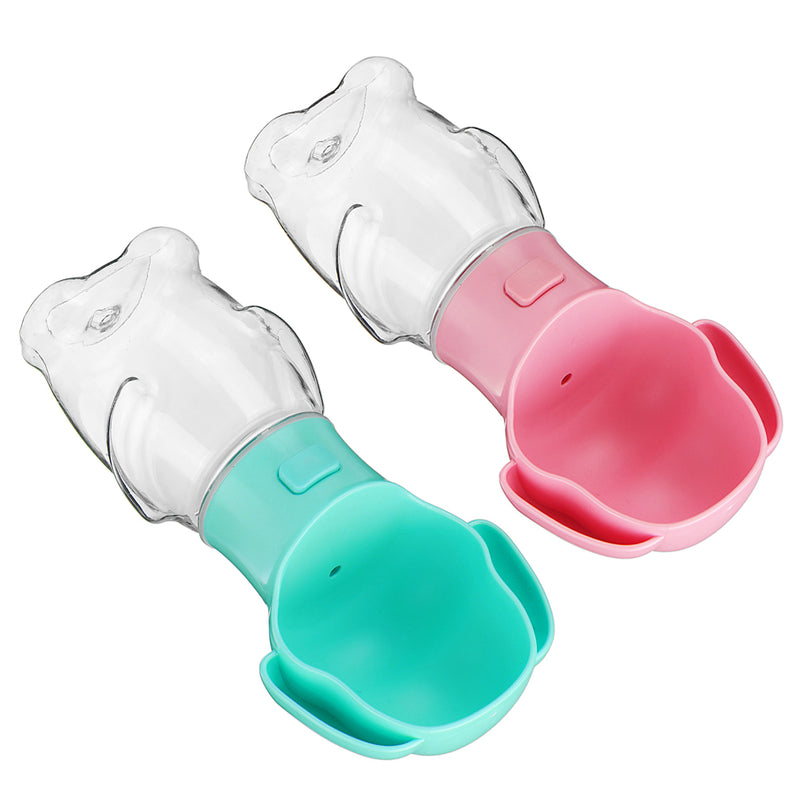 500ml Portable Pet Travel Water Bottle Dispenser Feeder Cat Dog Drinking Bowl