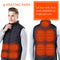 9 Heating Pads USB Electric Heated Vest Jacket Warm Body Warmer Pad Winter Thermal