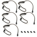 5Pcs Walkie Talkie Earpiece Air Tube Earpiece Air Tube Earplug for Two Way Radio Replacement