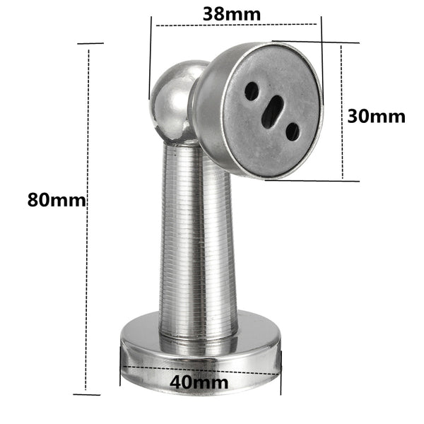 Silver Stainless Steel Magnetic Catch Door Stopper with Parts Accessories