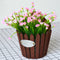 Wooden Hanging Flower Plant Pot Garden Wall Mounted Fence Basket Stand Decorations Flower Pot