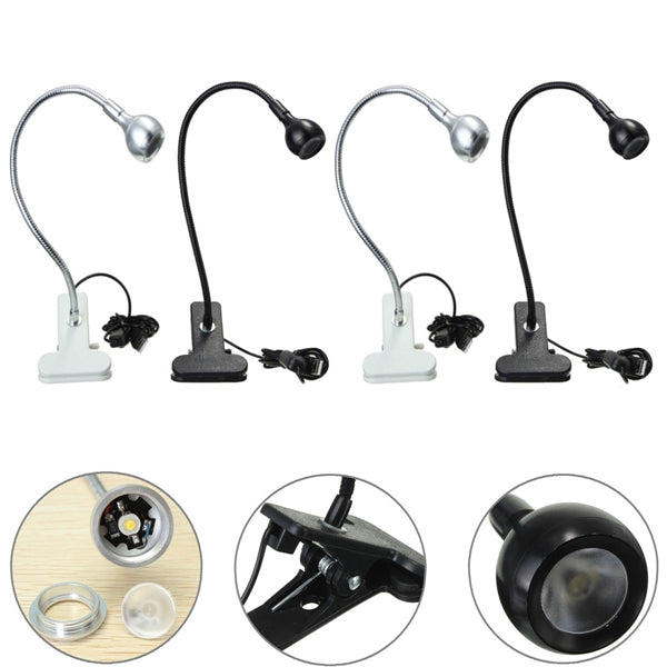 USB Flexible Reading LED Clip-on Beside Bed Table Light Desk Computer Lamp
