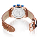 MEGIR 2082 Waterproof Sport Men Wrist Watch Calendar Leather Strap Quartz Watches