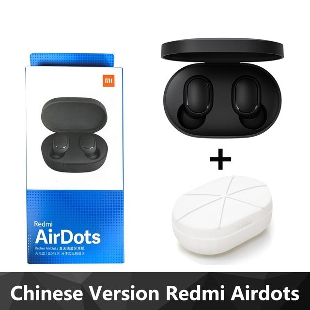 Xiaomi Redmi Airdots TWS bluetooth 5.0 Earphone DSP Noise Cancelling Auto Pairing Bilateral Call Stereo Headphones