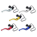 Pair Universal 22mm Motorcycle Adjustable Brake Clutch Lever Master Cylinder