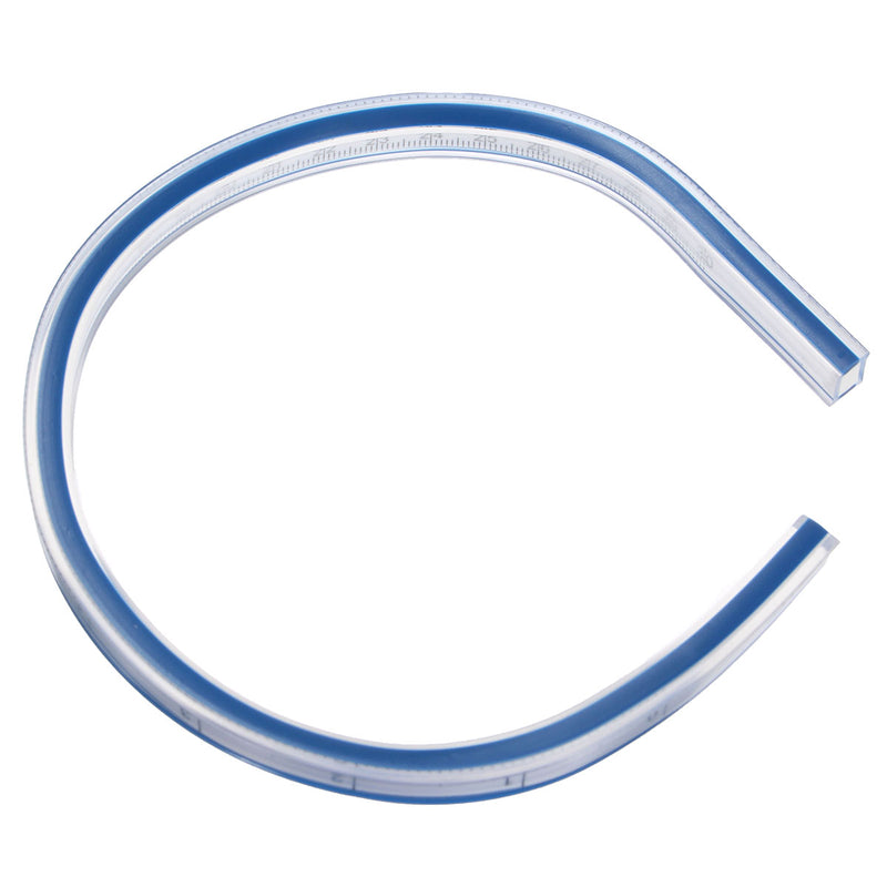 30cm Flexible Plastic Ruler Measuring Gauge Ruler Technical Curve