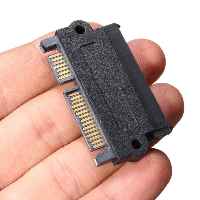 SFF-8482 SAS 22 Pin to 7 Pin + 15 Pin SATA Hard Disk Drive Raid Converter with 15 Pin Power Port