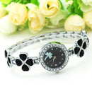 Deffrun Four-leaf Design Women Bracelet Watch Shining Style Quartz Watches