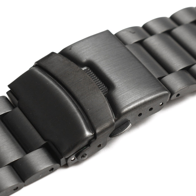 Black Metal Stainless Steel Watch Wrist Band Strap for Garmin Fenix 3/HR
