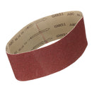 80 Grit Sanding Belt 610x100mm 4x24 Inch Ring Abrasive Aluminium Oxide For Sanders