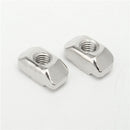 50pcs M5 T Sliding Nut Block for 3030 Aluminum Profile Zinc Coated Plate Aluminum Accessories