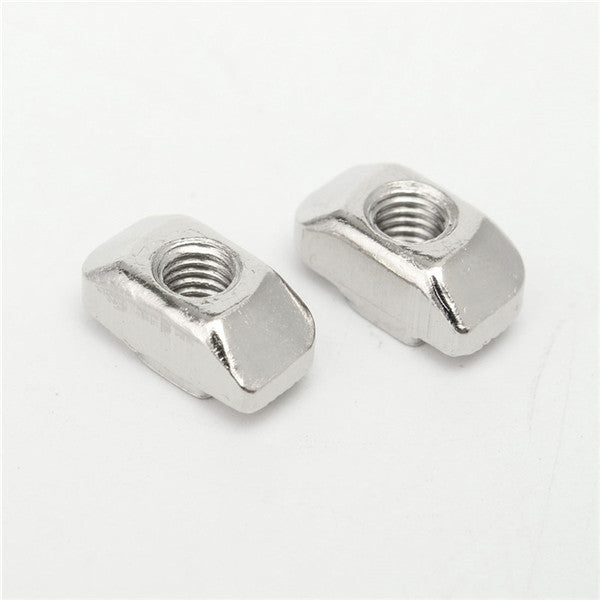 50pcs M5 T Sliding Nut Block for 3030 Aluminum Profile Zinc Coated Plate Aluminum Accessories