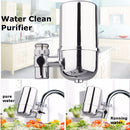 Plastic Silver Round Carbon Purifier Filter Water Faucet Tap Set