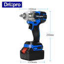 Drillpro Blue Impact Wrench Brushless Cordless Electric Wrench Power Tool 320N.M Torque without Battery