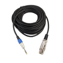 REXLIS 3094K 1.8/ 3M 6.35 Stereo Male to XLR Canon Female Microphone Audio Cable