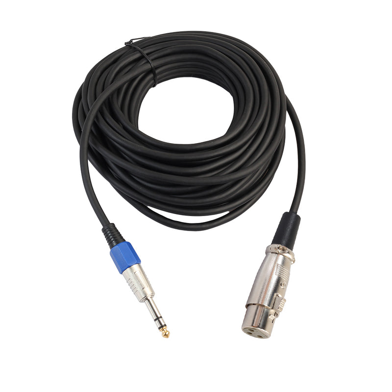 REXLIS 3094K 1.8/ 3M 6.35 Stereo Male to XLR Canon Female Microphone Audio Cable
