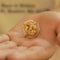 Vintage Stereoscopic Astronomical Ball Copper Ring Constellation Digital Retro Pattern Finger Ring
