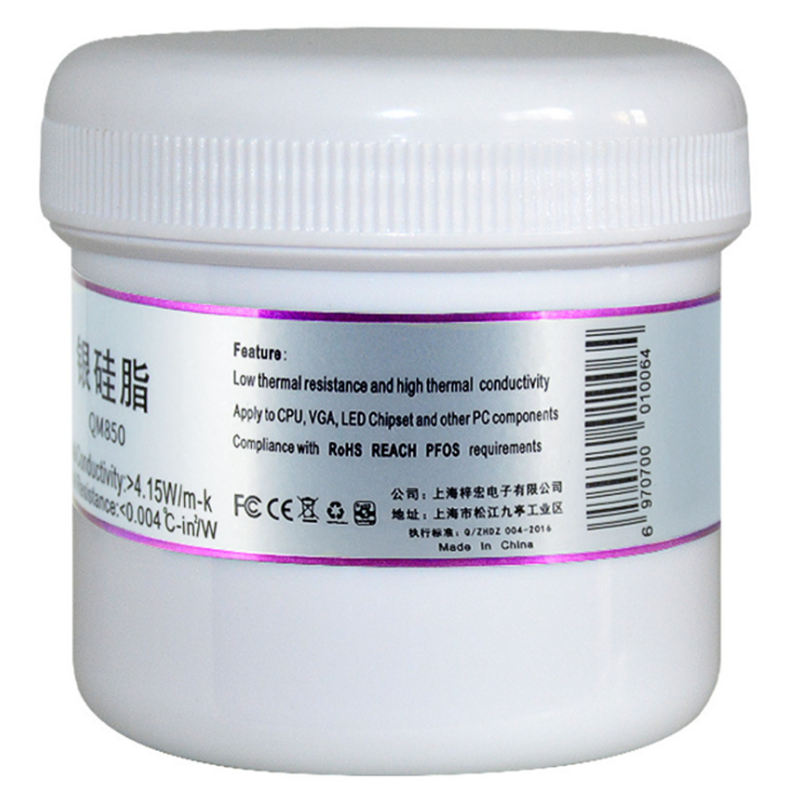 QNPLUM QM850 200g Silver Thermal Paste Grease Compound Silicone Thermal Grease Paste for CPU Cooling