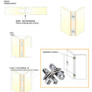Hidden Hinge Stainless Steel Invisible Hinges Wooden Box Folding Door