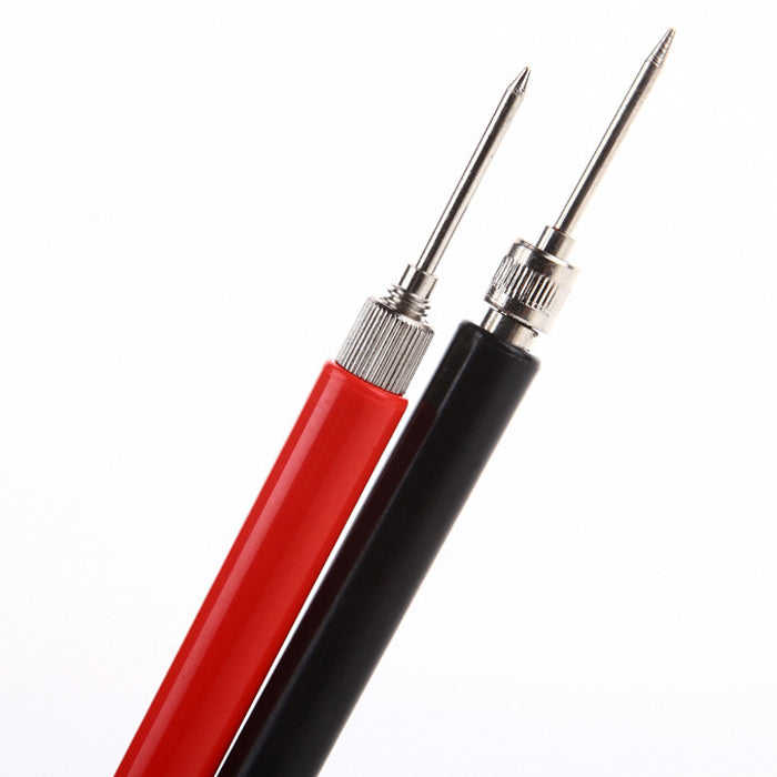 YT163 2Pcs L120mm Spring Test Probe Tips Insulated Test Hook Wire Connector for Multimeter