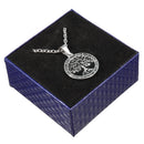 REZEX Fashion Titanium Steel Necklace Wishing Tree Pendant Tree of Life Men's Gift With Case