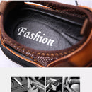 HEMU Men's Leather Sandals Non-Slip Quick Drying Waterproof Deodorant Fashion Sports Casual Sandals