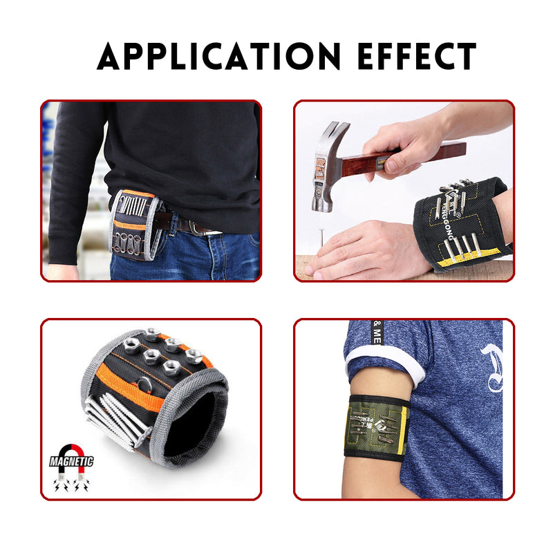 Magnetic Wrist Band Magnet Strap Tool Holder Belt Screws Bolt Nuts Nails
