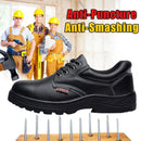 TENGOO Men's Leather Hiking Steel Toe Work Safety Mesh Anti-slip Anti-Collision Climbing Shoes Safety Shoes