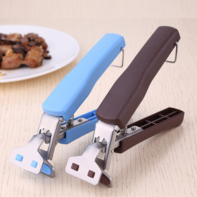 Stainless Steel Kitchen Oven Microwave Plate Bowl Hand Claw Clip Gadgets Opener