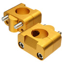1 1/8" 28mm CNC Handlebar Fat Bar Riser Mount Clamp Adaptor for Pit Dirt Motorcycle