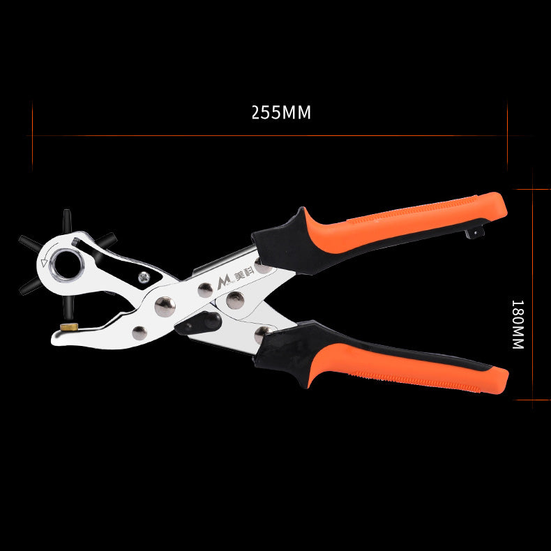 MYTEC Belt Hole Plier Household Multi-function Hole Punch Pliers Labor-Saving Belt Hole Punch Watch Belt Pants Belt Eyelet Pliers Tool