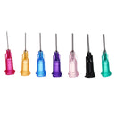 34Pcs/Set Dispensing Needle Kits Blunt Tip Syringe Needles Cap for Refilling and Measuring Liquids Industrial Glue Applicator