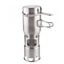 Camping Stove Set Portable Wood Burning Furnace Picnic Pot Portable Stainless Steel Cookware