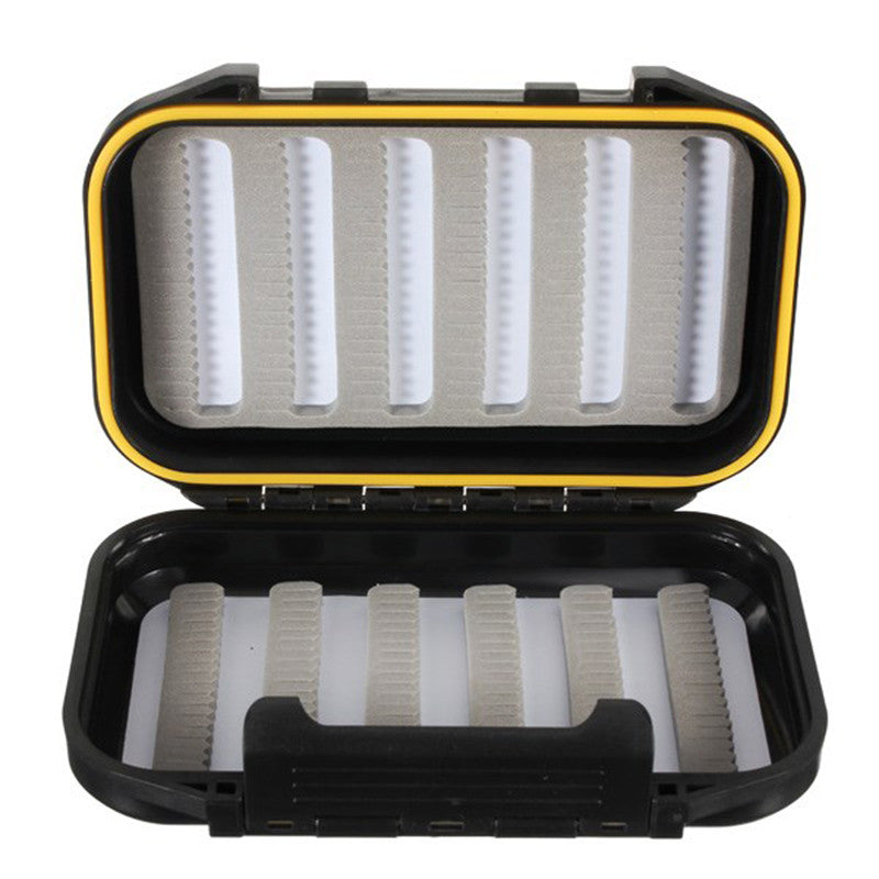 Bobing ABS Plastic Waterproof Fishing Box Foam Insert Slot Fly Fishing Lure Bait Hook Storage