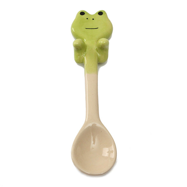 Cute Cartoon Animal Ceramic Hanging Coffee Scoop Milk Tea Soup Spoon Tableware Decor