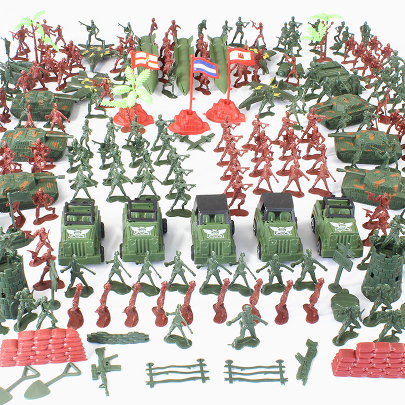 307pcs Soldiers Grenade T ank Aircraft Rocket Army Men Sand Scene Model Kids Toys