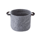 3 Sizes Gray Clothes Laundry Organizer Felt Hamper Toys Storage Baskets Holder Bag