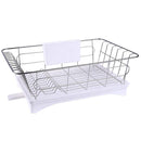 Large Stainless Steel Shelf Kitchen Storage Rack Dish Draining Tray Cutlery Holder