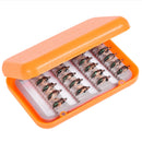 LEO 40pcs/lot Fly Fishing Lure Set Artificial Bait For Pesca Fish Fishing Hooks Tackle With Box