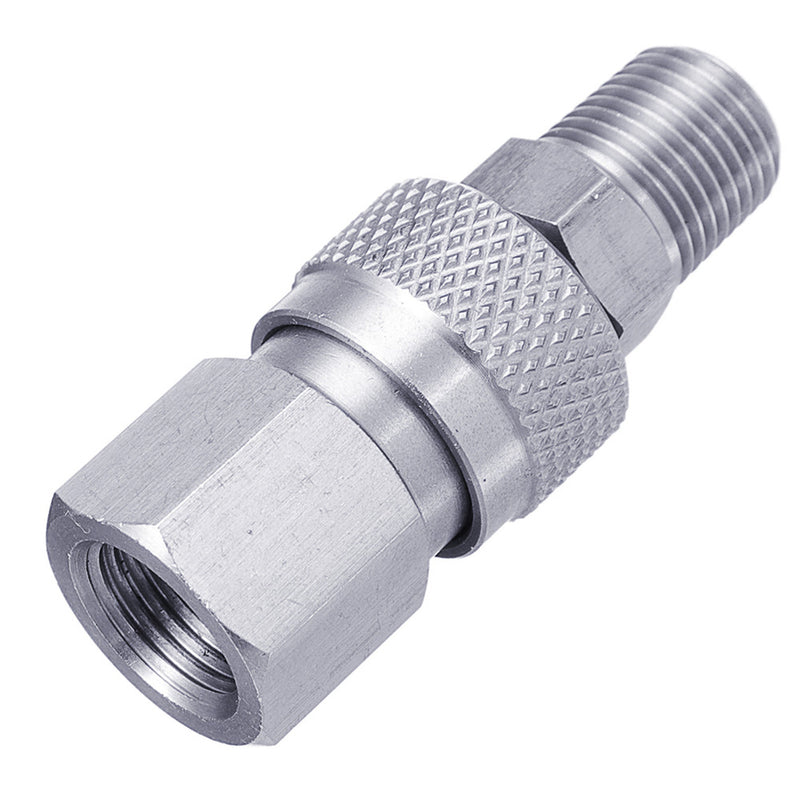 Thread 1/8NPT Steel 8MM Quick Disconnect Adapter Male And Female Fill Nipple Kit