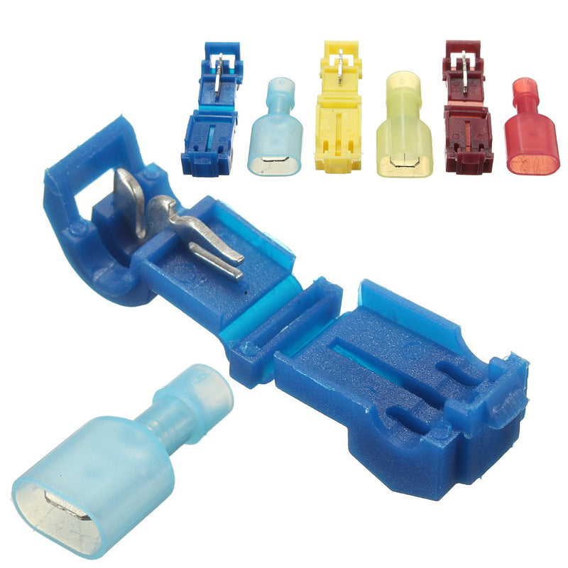 150Pcs T-Taps/Male Insulated Wire Terminal Connectors Combo Kit 14-16 10-12 18-22