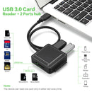USB3.0 to SATA HUB Multifunction Converter Cable TF SD Card Reader HDD SSD Hard Drive Converter Cable Adapter