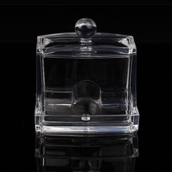 Q-tip Storage Boxes Cotton Swab Holder Clear Acrylic Cosmetic Makeup Case Hotel Supplies