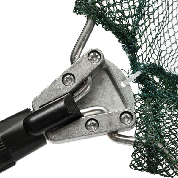 Portable Triangular Folding Fishing Landing Net 3 Section Extending Pole Handle
