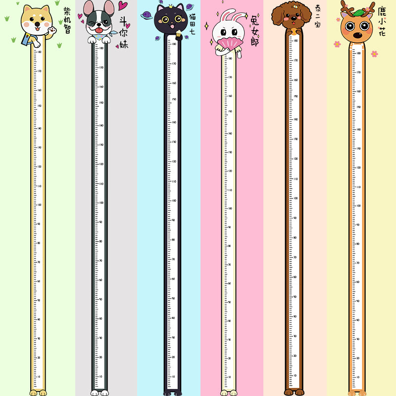 Miico Animal Sticker Children Height Stickers Decorative Stickers Wall Stickers Bedroom Decoration