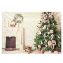 7x5ft Christmas Tree Fireplace Photography Backdrop Photo Studio Prop Background