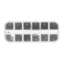 Suleve MXCP5 1200Pcs Mini Phillips Screw Micro Electronic Black Round Head Self Tapping Screw Kit M1 M1.2 M1.4 M1.7