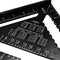 Raitool AR01 260x185x185mm Metric Aluminum Alloy Triangle Ruler Black Triangular Rule