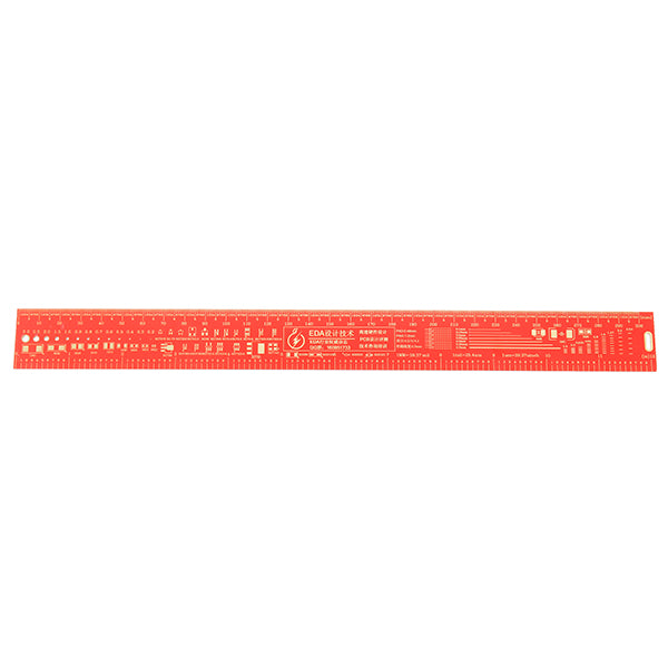 3Pcs 30cm Multifunctional PCB Ruler Measuring Tool Red