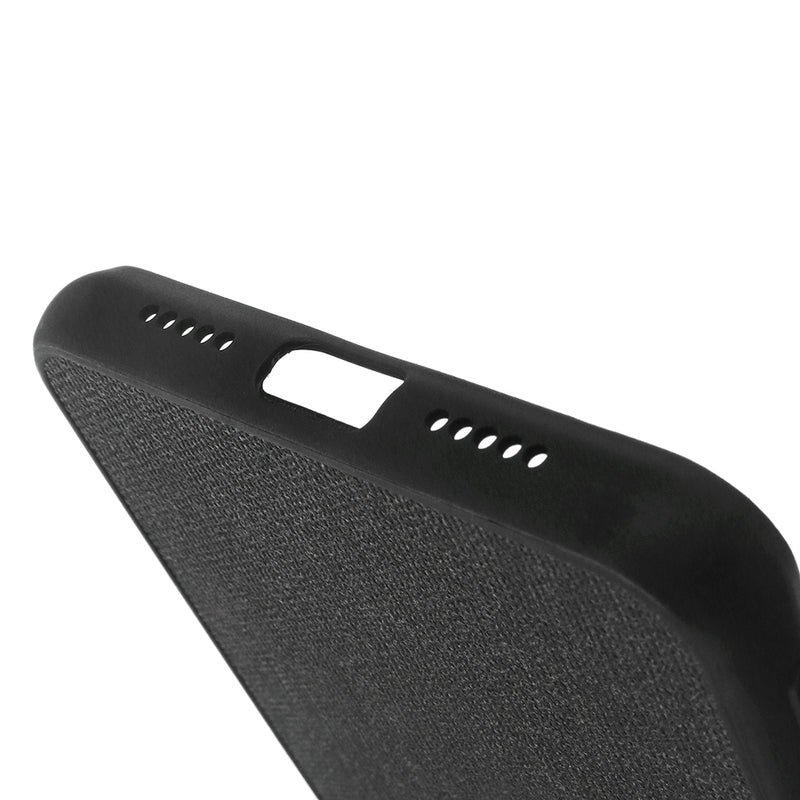 Bakeey Fabric PC+PU Leather Back + Soft TPU Bumper Protective Case for Xiaomi Mi 8 Lite 6.26 inch